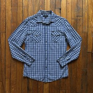 Diesel Pearl Snap Western Shirt Women M Ranchwear Y2K Plaid Vintage Coyote Ugly